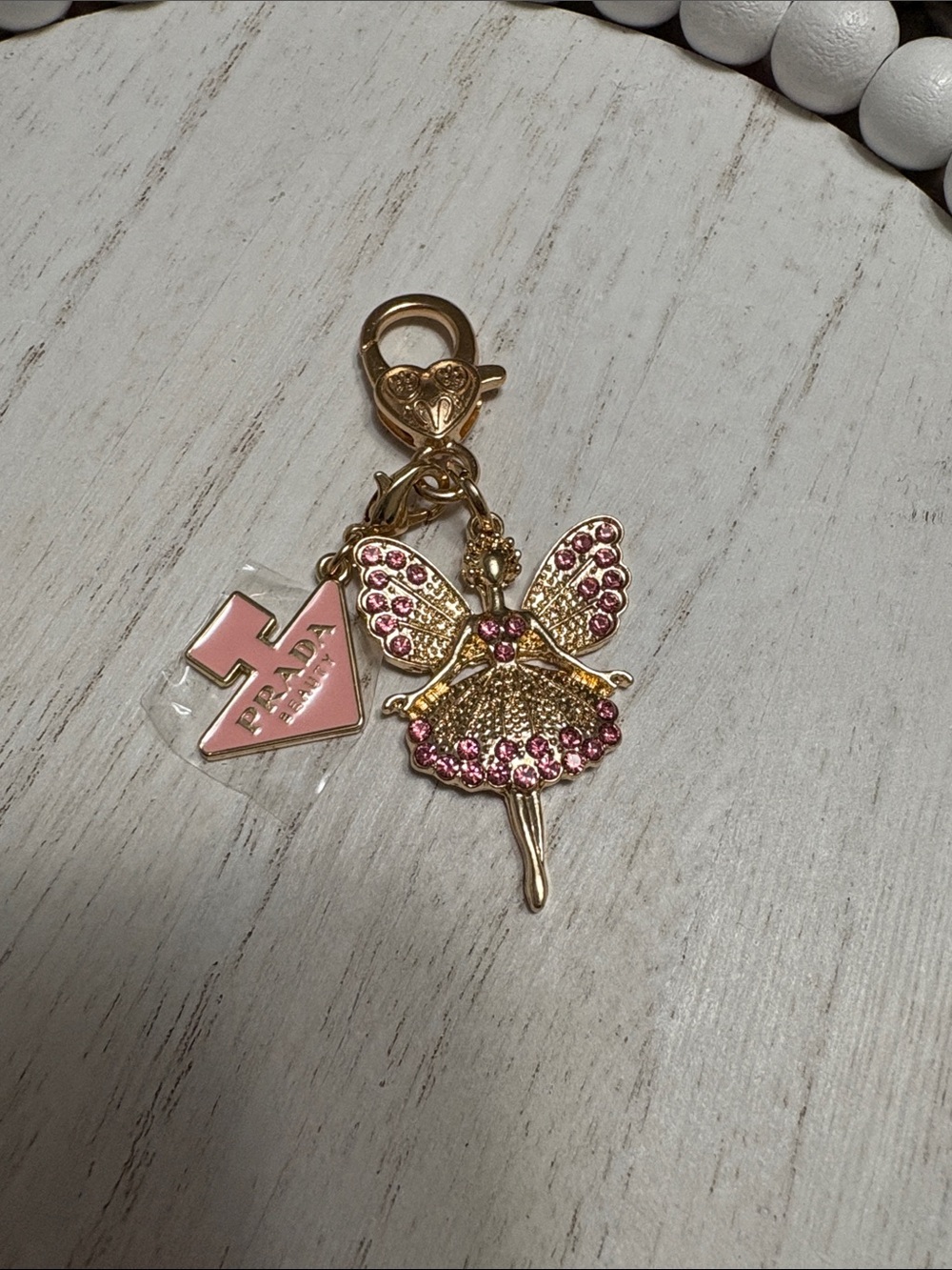 Prada Beauty Key Chain /Bag Charm